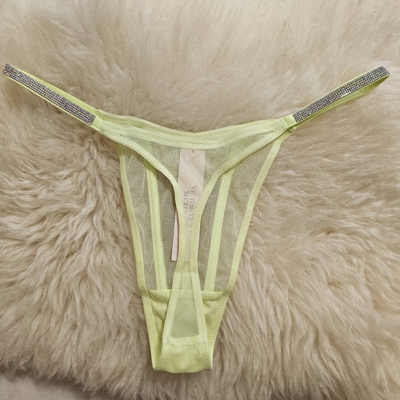 Victoria’s Secret Very Sexy sheer rhinestone thong panty set of 3 - LARGE - Picture 6 of 10